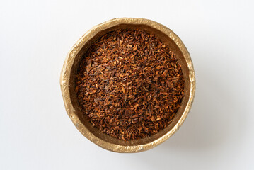 Rooibos Tea Leaves in a Gold Bowl - 636364188