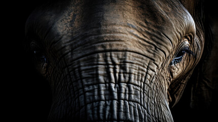 Portrait of a beautiful elephant (AI Generated) 