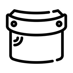 face mask line icon best for web design