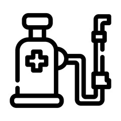 disinfection line icon best for web design