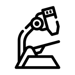 microscope line icon best for web design