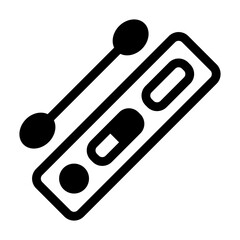 swab test line icon best for web design