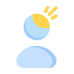 Head ache line icon best for web design