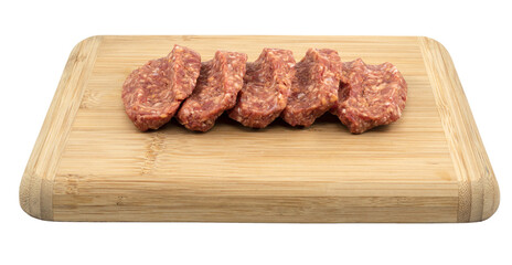 raw gourmet beef meatballs