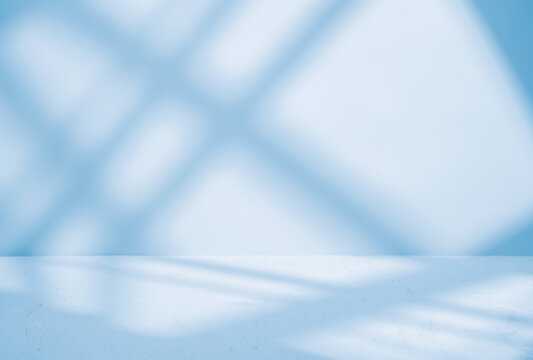 Gray background for product presentation with shadow and light from windows - Powered by Adobe