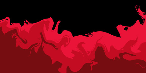 red movement on black background