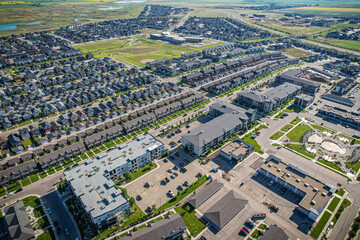 Sweeping Aerial View of Evergreen, Saskatoon, Saskatchewan