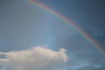 rainbow and clouds