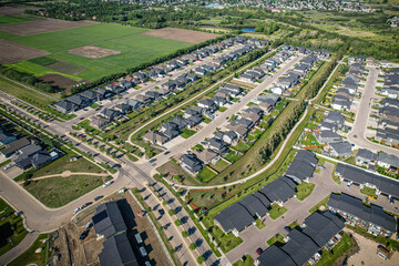 Sweeping Aerial View of Evergreen, Saskatoon, Saskatchewan