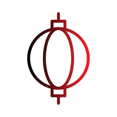 Ball Fitness Gym Gradient Line Icon