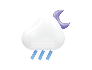 Weather icon 3d rendering vector element
