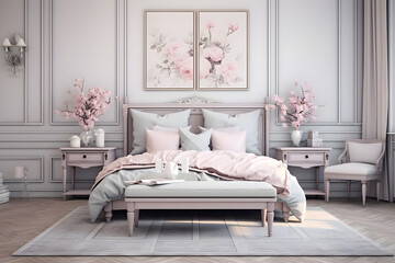 Modern Pink Bedroom