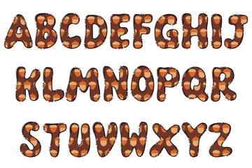 Naklejka premium Handcrafted Thanksgiving letters color creative art typographic design