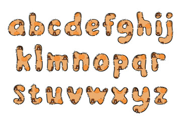 Handcrafted Thanksgiving letters color creative art typographic design