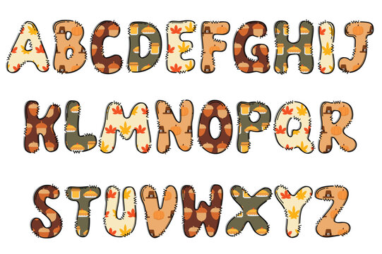 Handcrafted Thanksgiving letters color creative art typographic design