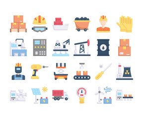 Industry Vector Icons Set