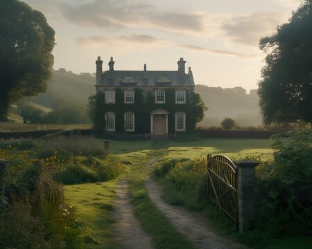 Stunning 8k Landscape Background of a Spacious Beautiful House