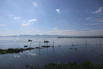 A silence on the shores of Lake Ambarawa with a beautiful view