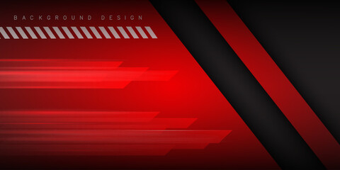 Obraz premium red background vector overlapping layers on dark space for background design