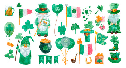 A set of St.Patrick`s Day  icons