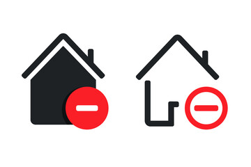 House reduce icon. Illustration vector