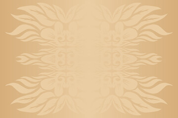 Beautiful classic design colourful  background with flower leaf line art pattern of indonesian culture traditional batik
