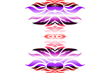 Beautiful classic design colourful  background with flower leaf line art pattern of indonesian culture traditional batik
