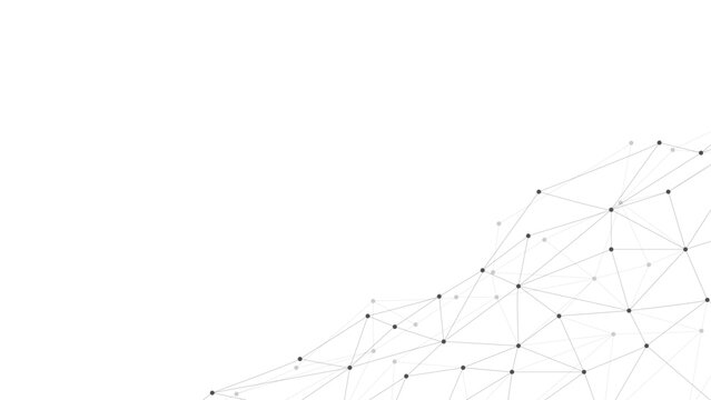 Abstract geometric background. Plexus mesh backdrop. Vector