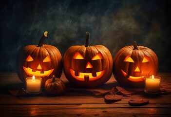 Halloween pumpkins, generative ai