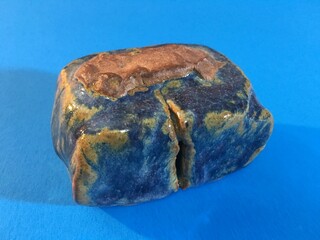 blue ceramic block