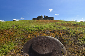 Pokekea megalithic site in Indonesia's Behoa Valley, Palu, Central Sulawesi.