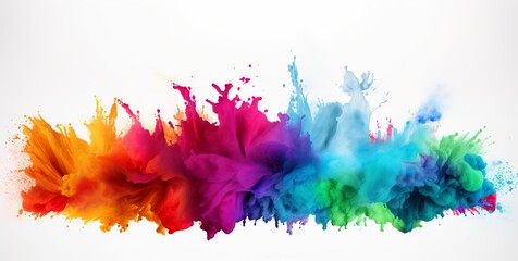Fototapeta na wymiar Blast of a multi colour | holi event colours blast, colour splash, colour splash of multi colours