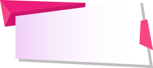 pink post it note on white