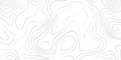 Fototapeta premium Abstract topographic wavy curve line background. Topography map pattern, Geographic curved relief. Topographic lines background. Vector illustration. 