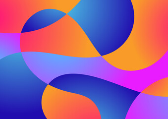 Obraz premium Gradient Smooth and Vibrant Color Background for Cover, Poster, Magazine, Book. 