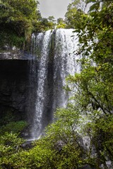 Vertical Shot of Zillie Falls, Waterfall Circuit