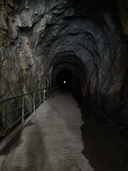 tunnel in the night