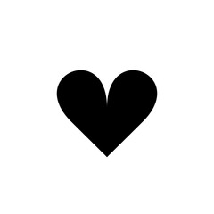 ハートを表す塗りつぶしスタイルのアイコン