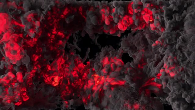 Fiery Shockwave Explosion VFX Overlay with Alpha Channel 4k