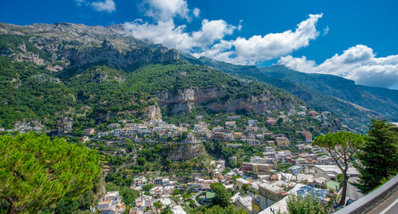 Fototapeta na wymiar City of POSITANO Amalfi coast Italy