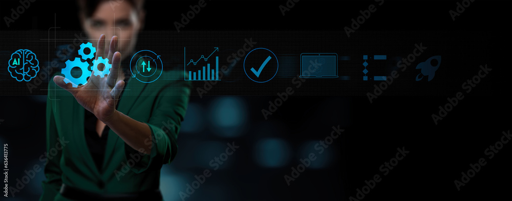 Aufkleber innovation, data analytics,Automation for business process workflow optimization and production efficiency improvement. Robotic process automation and business process management. AI technology,