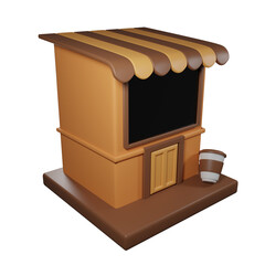 Cafe 3d icon