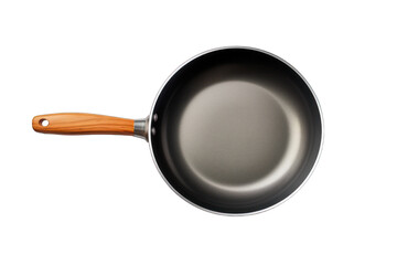 modern nonstick frying pan isolated on white background. Generative AI