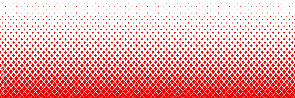Aufkleber horizontal red halftone of diamonds icon of playing card design for pattern and background.