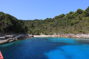 Obraz premium Blue Lagoon Beach, Syvota, Grèce