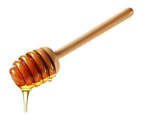 Honey Dipper Isolated on Transparent Background
