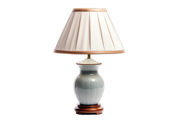 Table lamp isolated on white background. Generative AI