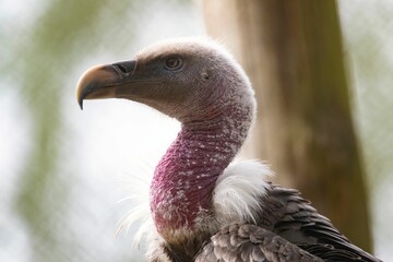Closeup shot of a vulture.