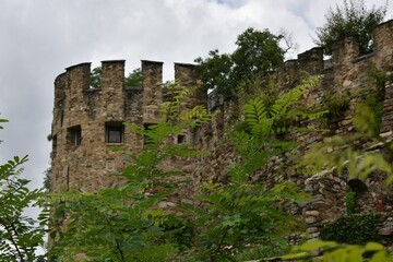 Fototapeta na wymiar Burg Oberranna, Österreich, 10.08.2023