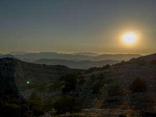 stunning views of majestic mountain ranges in immense and enchanting nature